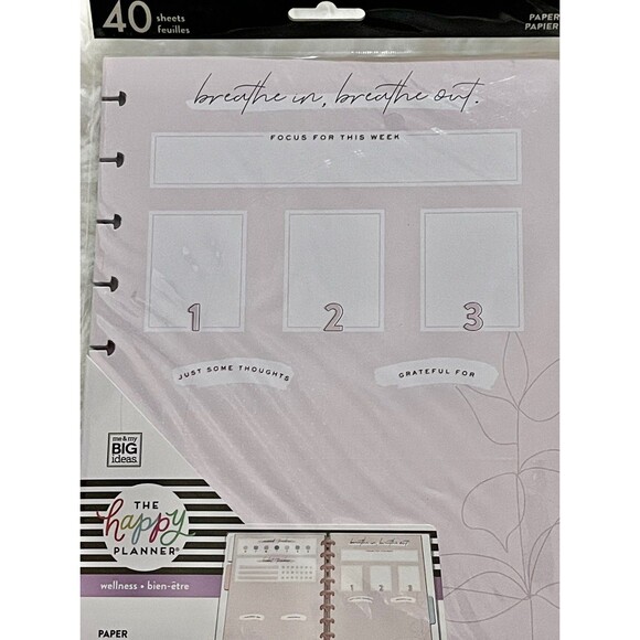 Happy Planner Classic Sized Breathe Filler Paper - Picture 4 of 7